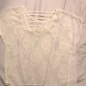 Lace backed forever 21 top